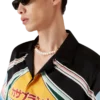 Graphic Mountain Short Sleeve Silk Shirt Graphic Mountain Short Sleeve Silk Shirt
