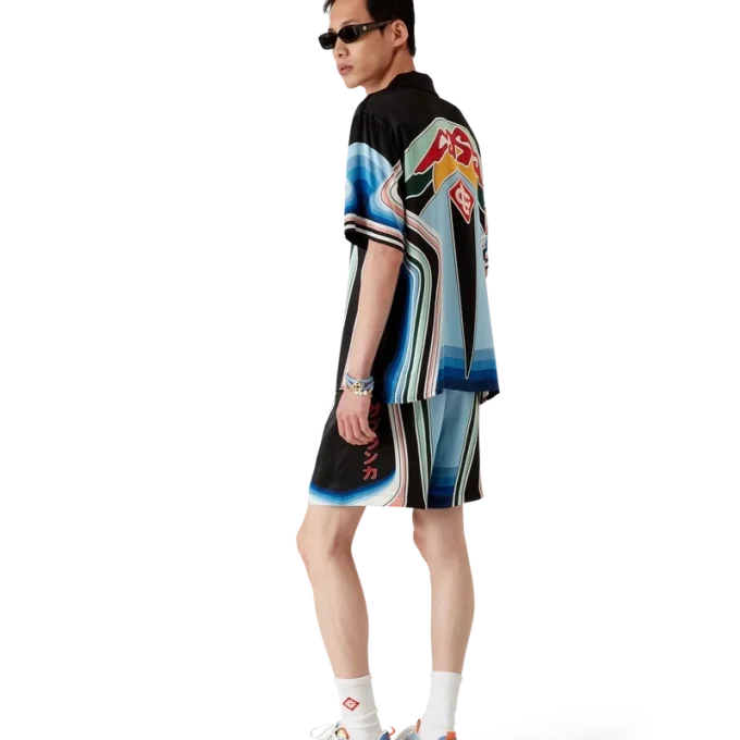 Graphic Mountain Silk Shorts Graphic Mountain Silk Shorts