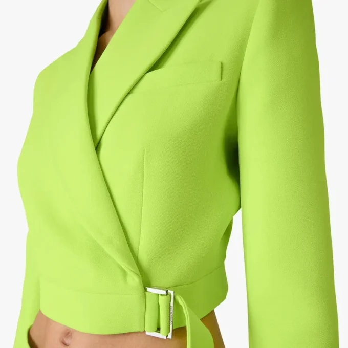 Green Crepe Tailored Jacket Green Crepe Tailored Jacket