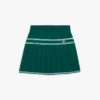Green Pleated Knit Mini Skirt