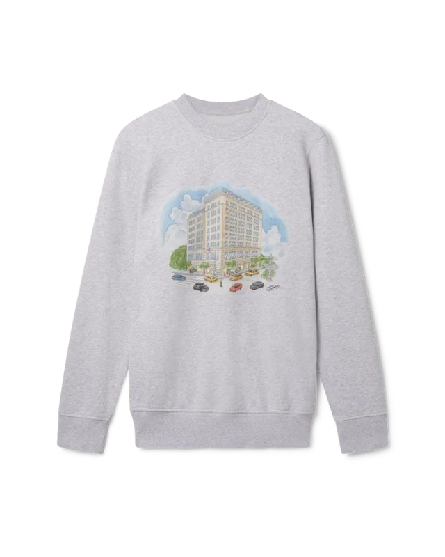 Grey Marl Fifth Avenue Sweatshirt Grey Marl Fifth Avenue Sweatshirt