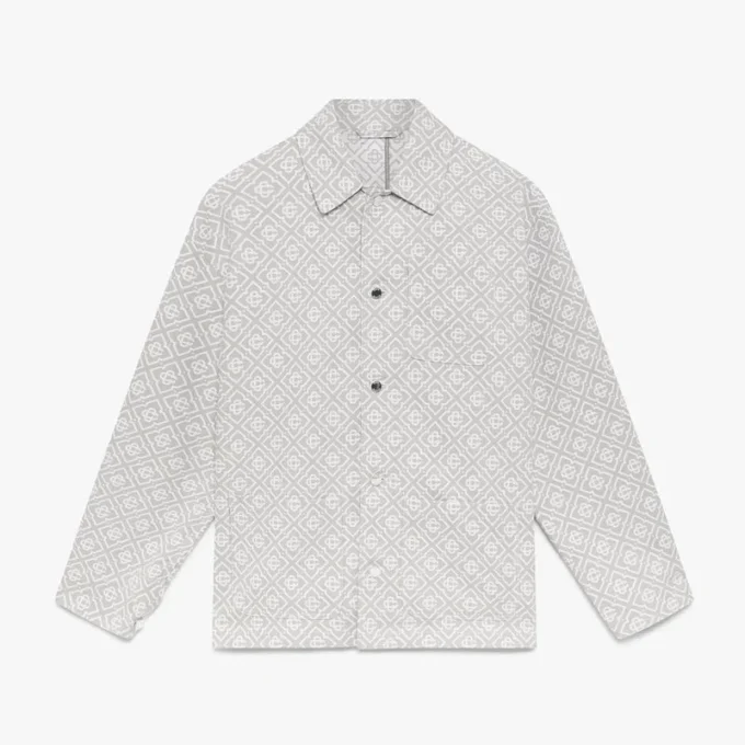 Grey Monogram Workwear Jacket Grey Monogram Workwear Jacket