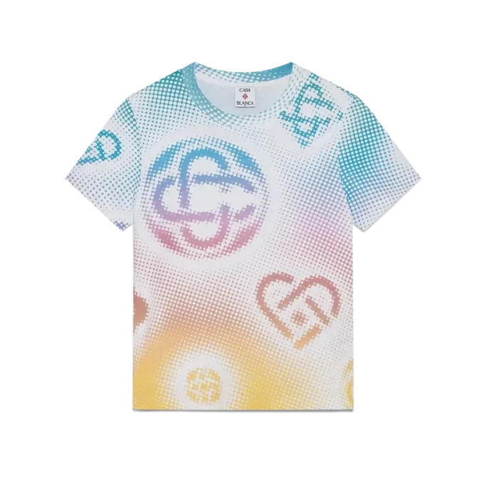 Halftone Logo Fitted Short Sleeve T-Shirt Halftone Logo Fitted Short Sleeve T-Shirt