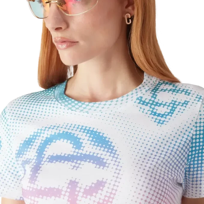 Halftone Logo Fitted Short Sleeve T-Shirt Halftone Logo Fitted Short Sleeve T-Shirt