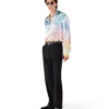 Halftone Logo Long Sleeve Silk Shirt Halftone Logo Long Sleeve Silk Shirt