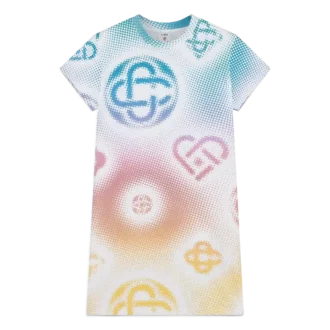 Halftone Logo T-Shirt Dress