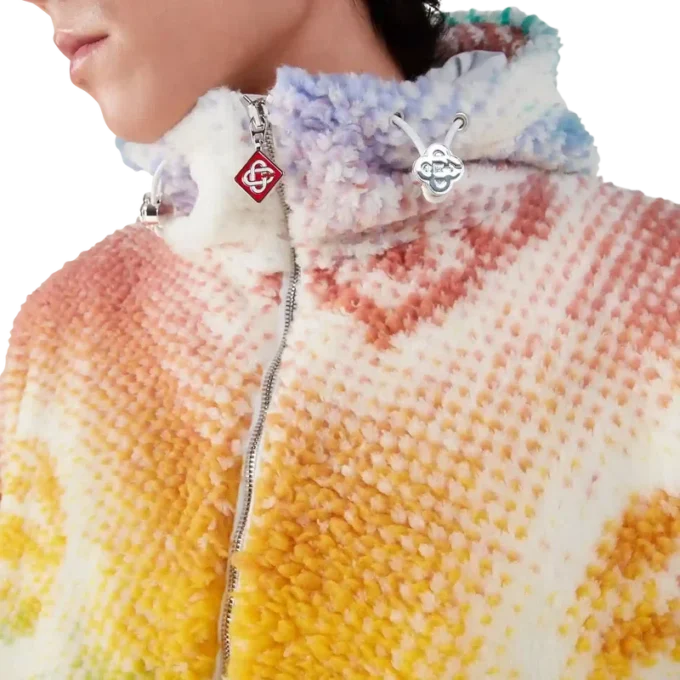 Halftone Monogram Fleece Jacket Halftone Monogram Fleece Jacket