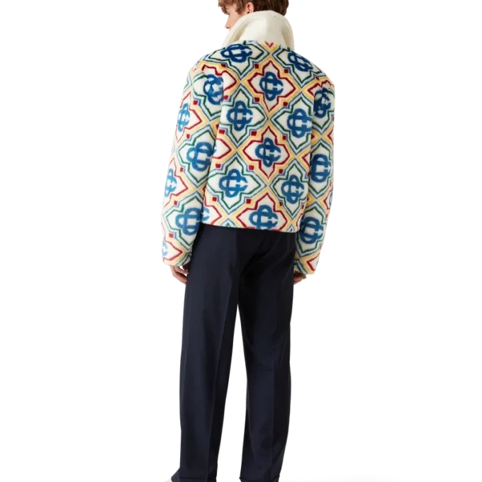 Jacquard Faux Fur Jacket