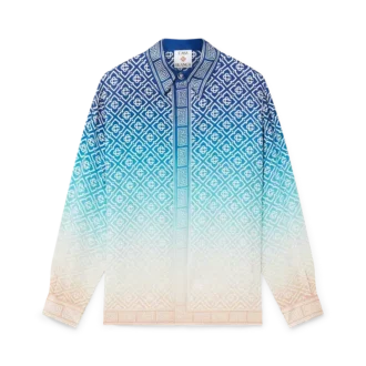 Jacquard Gradient Silk Shirt