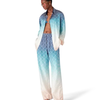 Jacquard Gradient Silk Shirt
