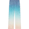 Jacquard Gradient Silk Trousers