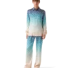 Jacquard Gradient Silk Trousers