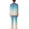 Jacquard Gradient Silk Trousers