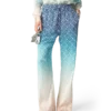 Jacquard Gradient Silk Trousers