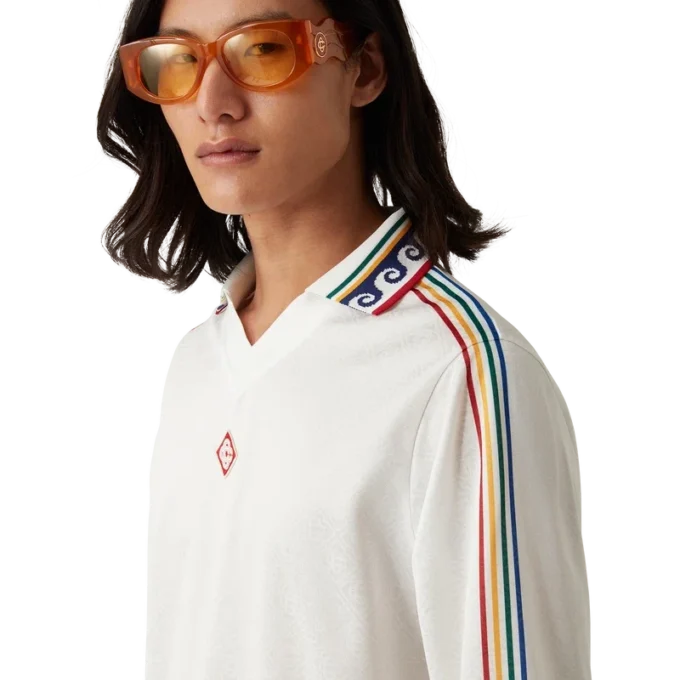 Jacquard Monogram Football Long Sleeve Shirt Jacquard Monogram Football Long Sleeve Shirt