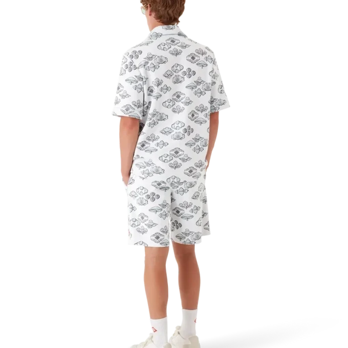 Jacquard Motif Short Sleeve Shirt Jacquard Motif Short Sleeve Shirt