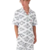 Jacquard Motif Short Sleeve Shirt Jacquard Motif Short Sleeve Shirt