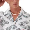 Jacquard Motif Short Sleeve Shirt Jacquard Motif Short Sleeve Shirt
