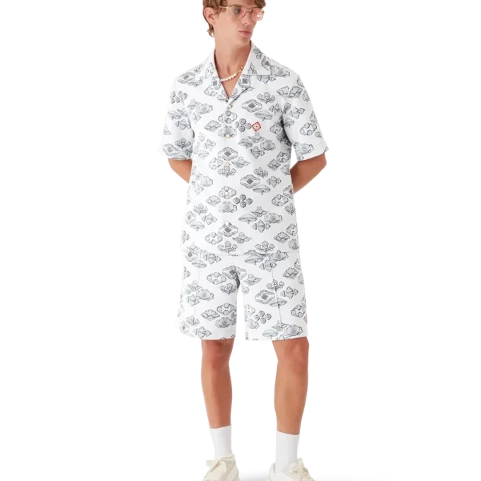 Jacquard Motif Track Shorts Jacquard Motif Track Shorts