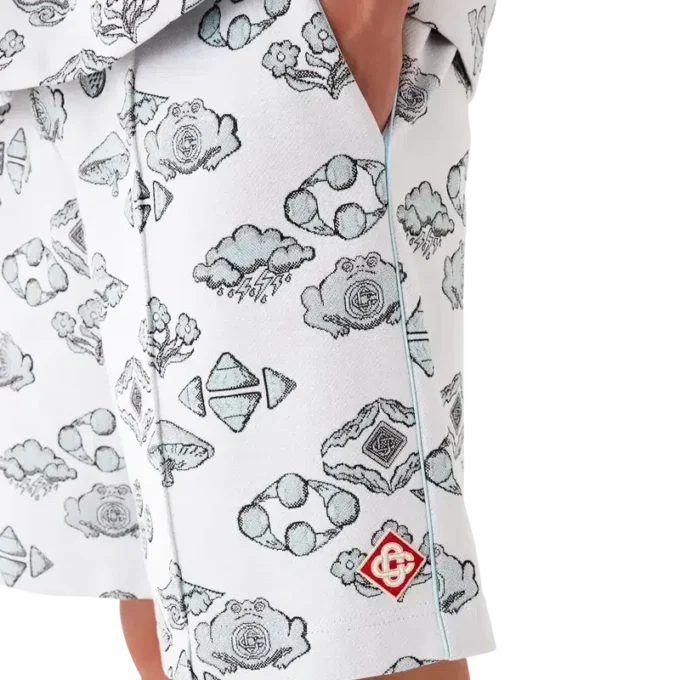 Jacquard Motif Track Shorts Jacquard Motif Track Shorts