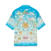 Kawaii Motif Short Sleeve Silk Twill Shirt Kawaii Motif Short Sleeve Silk Twill Shirt