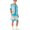 Kawaii Motif Short Sleeve Silk Twill Shirt Kawaii Motif Short Sleeve Silk Twill Shirt