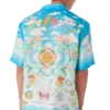 Kawaii Motif Short Sleeve Silk Twill Shirt Kawaii Motif Short Sleeve Silk Twill Shirt