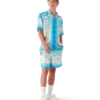 Kawaii Motif Silk Twill Shorts Kawaii Motif Silk Twill Shorts