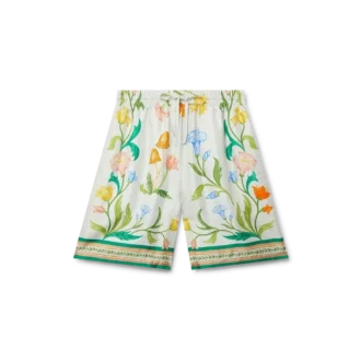 L’arche Fleurie Silk Shorts