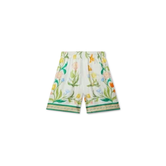 L’arche Fleurie Silk Shorts