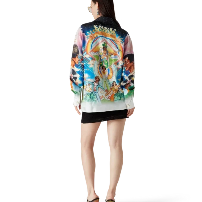 La Musique Long Sleeve Silk Shirt La Musique Long Sleeve Silk Shirt