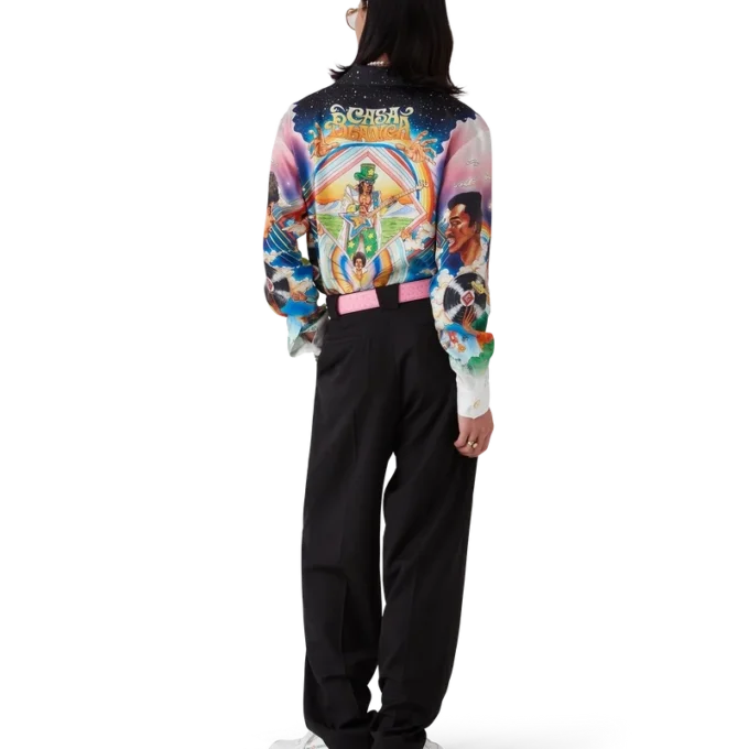 La Musique Long Sleeve Silk Shirt La Musique Long Sleeve Silk Shirt