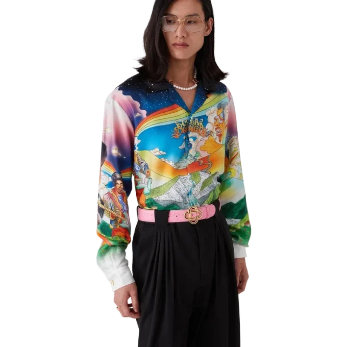 La Musique Long Sleeve Silk Shirt La Musique Long Sleeve Silk Shirt