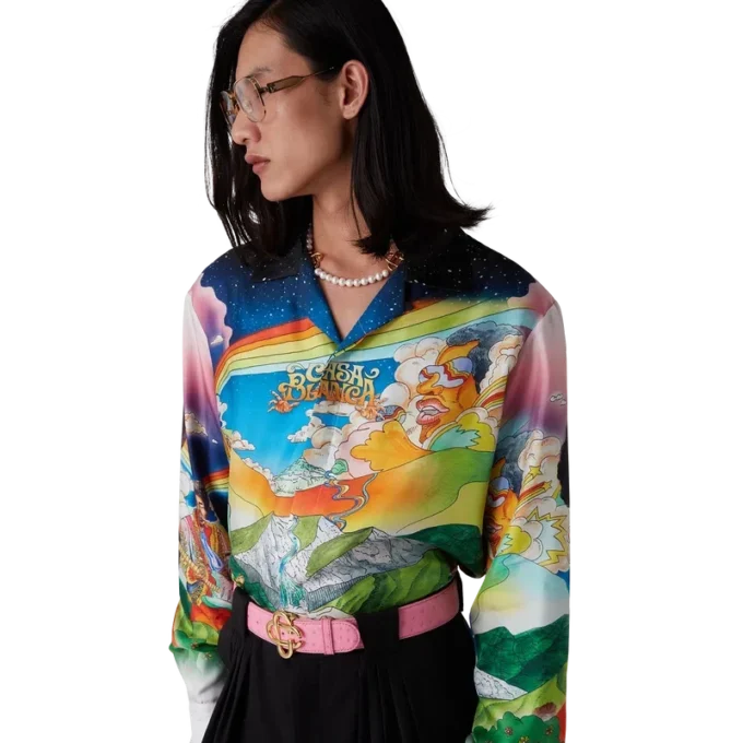 La Musique Long Sleeve Silk Shirt La Musique Long Sleeve Silk Shirt