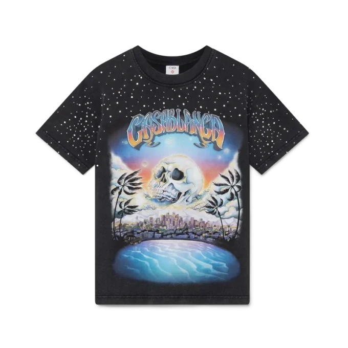 La Pramonition Crystal Embellished T-Shirt La Pramonition Crystal Embellished T-Shirt