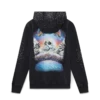 La Pramonition Crystal Embellished Zip Hooded Sweatshirt La Pramonition Crystal Embellished Zip Hooded Sweatshirt