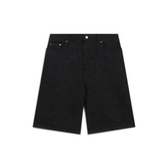 Laser Monogram Denim Shorts