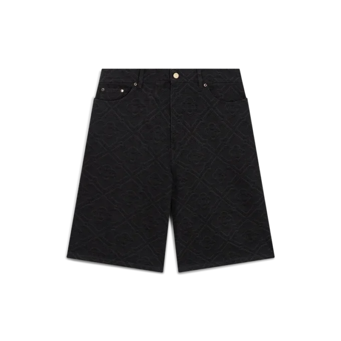 Laser Monogram Denim Shorts Laser Monogram Denim Shorts