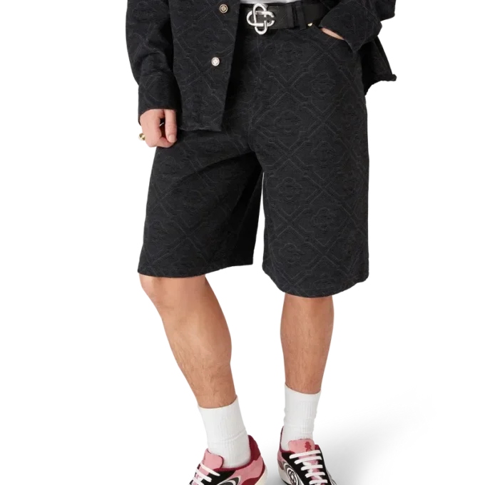 Laser Monogram Denim Shorts Laser Monogram Denim Shorts
