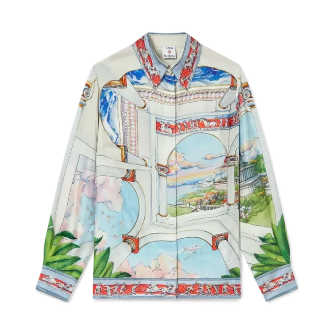 Le Passage Long Sleeve Silk Shirt