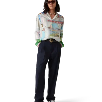 Le Passage Long Sleeve Silk Shirt