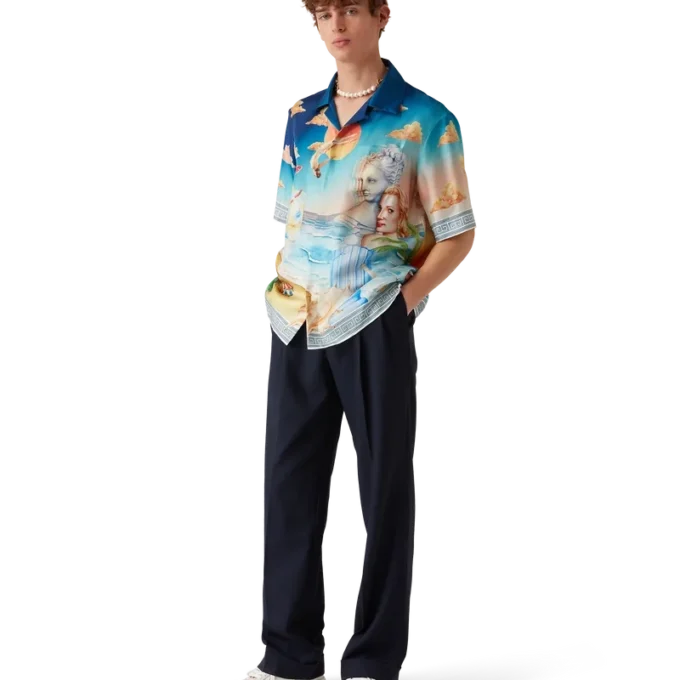 Le Plongeon Short Sleeve Silk Shirt