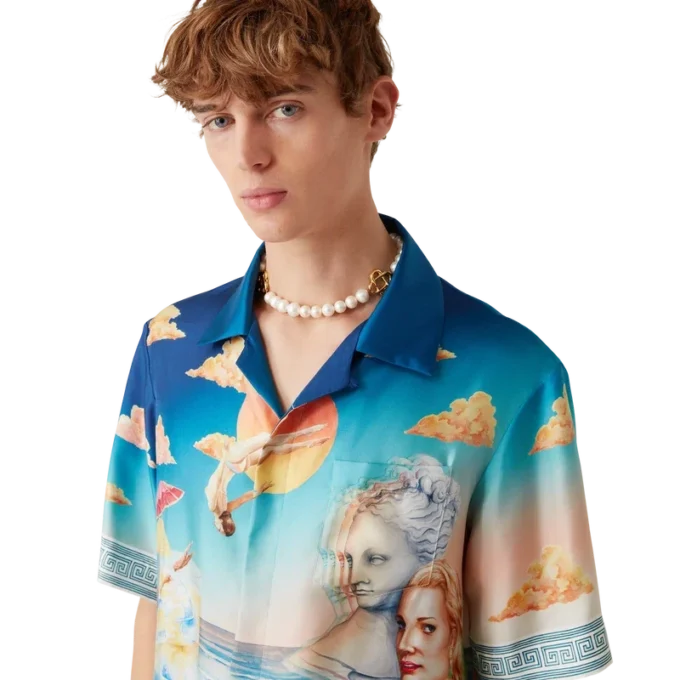 Le Plongeon Short Sleeve Silk Shirt