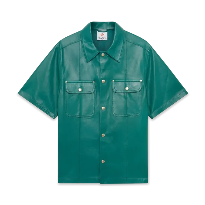Leather Short Sleeve Shirt Leather Short Sleeve Shirt