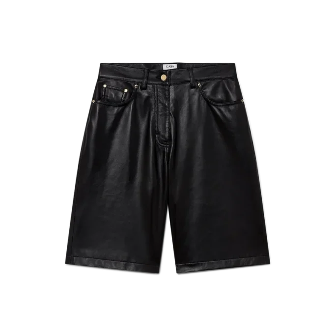 Leather Skater Shorts
