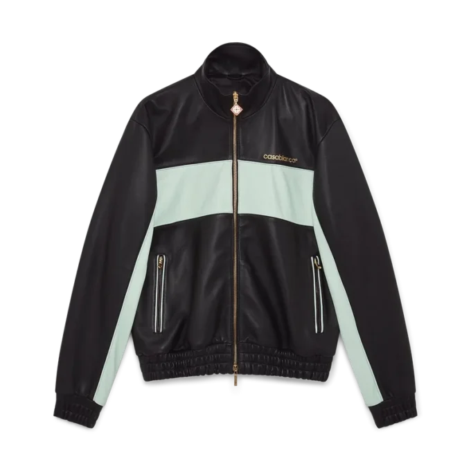 Leather Track Jacket
