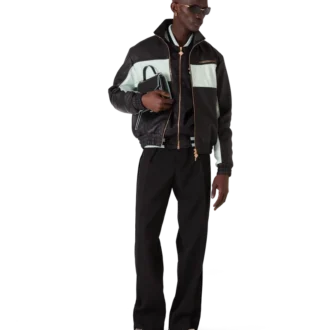Leather Track Jacket Leather Track Jacket