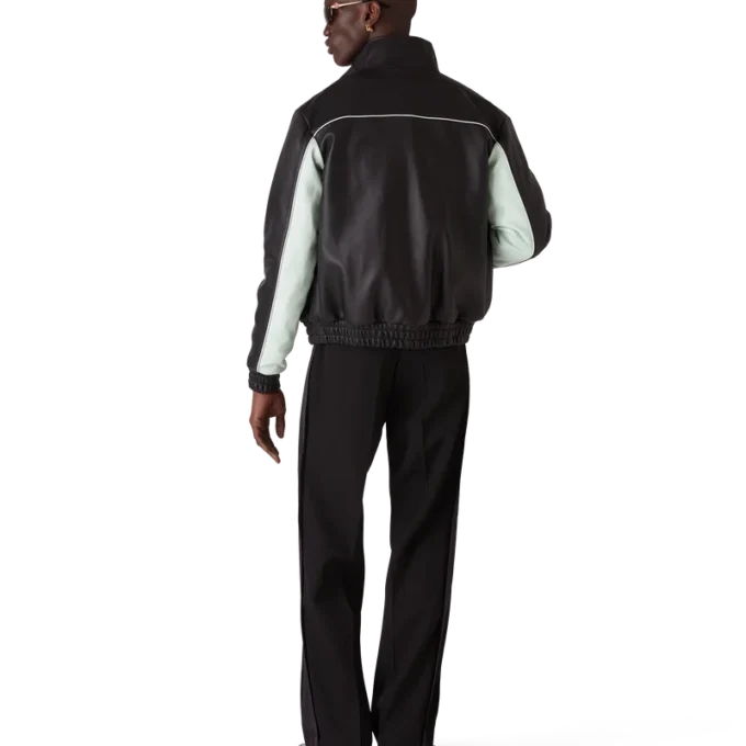 Leather Track Jacket