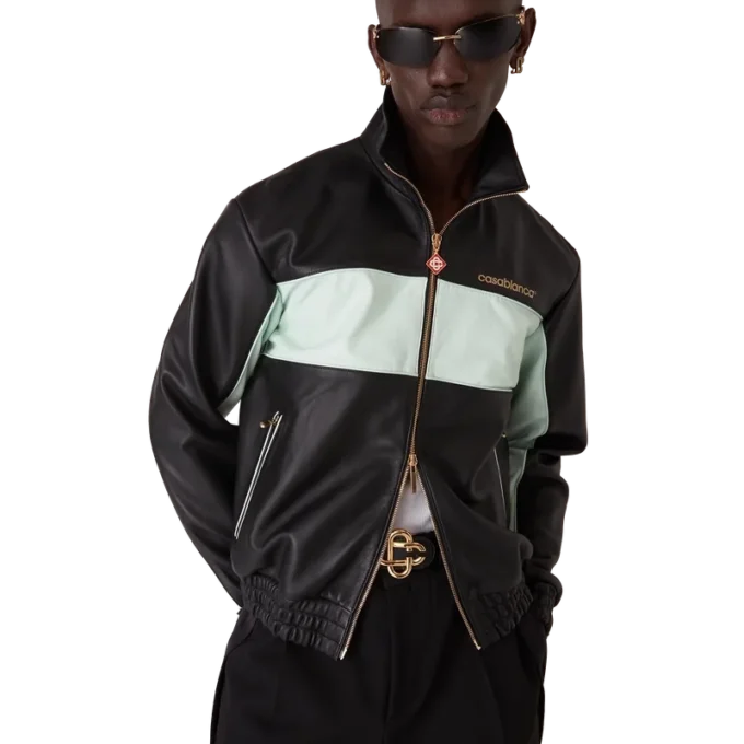 Leather Track Jacket