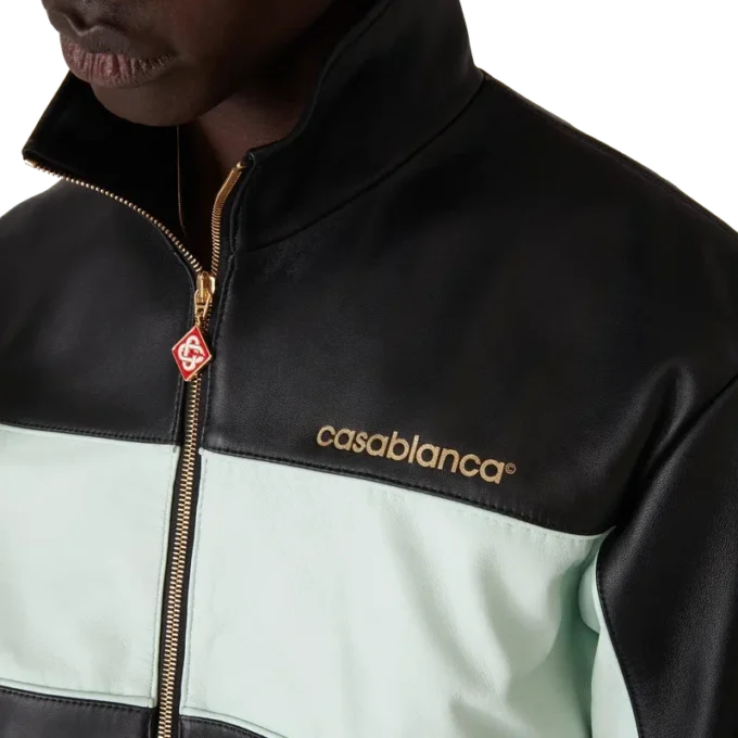 Leather Track Jacket